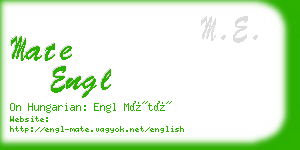 mate engl business card
